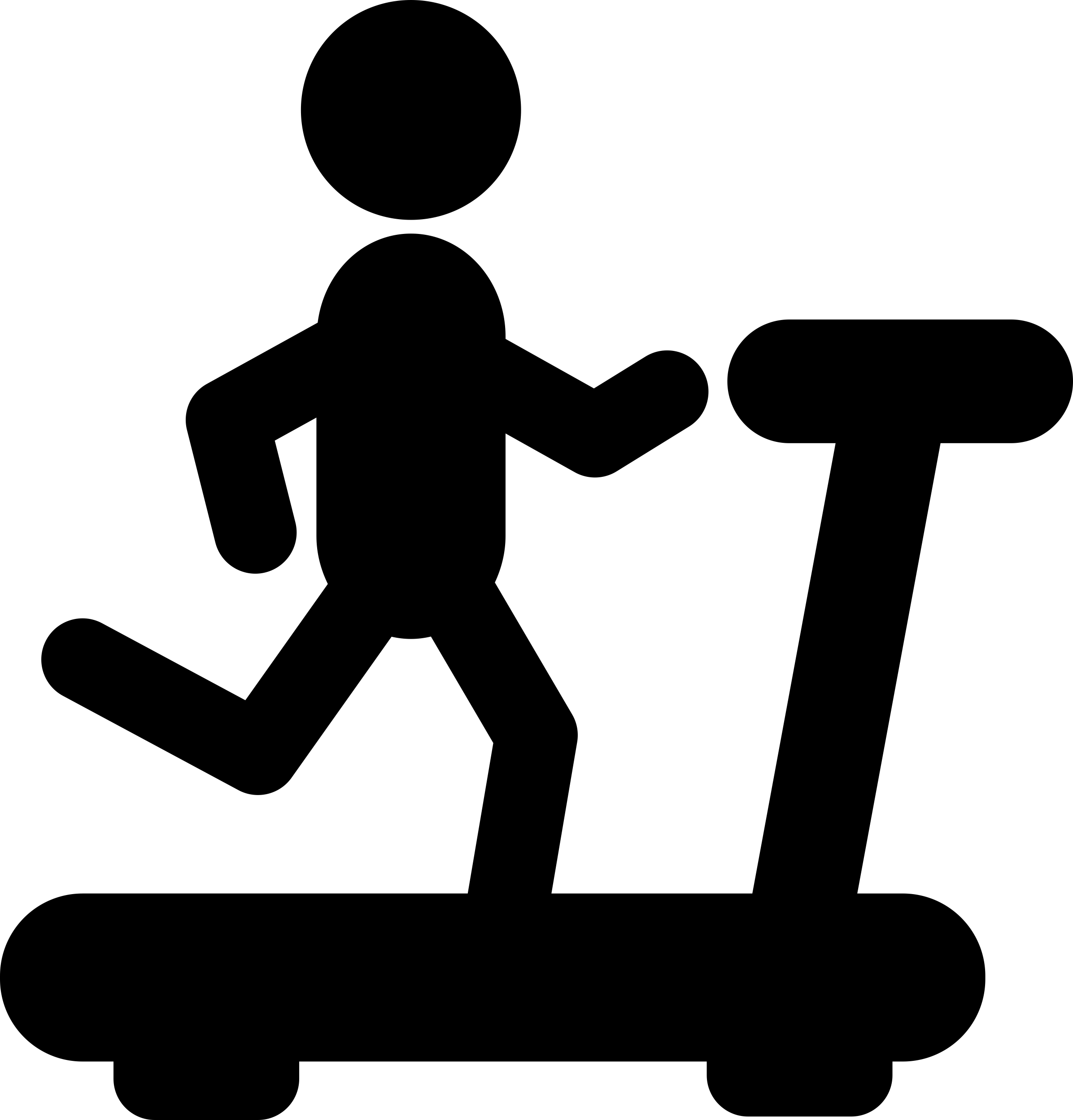 Person Running On A Treadmill Silhouette From Side View Outline Svg Vector Free Vectors